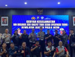 Ditlantas Polda Jatim bersama Komunitas Otomotif Deklarasikan Zero Knalpot Tidak Sesuai Spektek