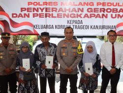 Silaturahmi Keluarga Korban Kanjuruhan, Kapolres Malang Kembali Salurkan Modal dan Pengembangan UMKM