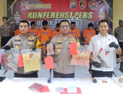5 Dari 7 Tersangka Dibekuk Polisi Terkait pengoplosan LPG 3 Kg di 2 Lokasi Sidoarjo