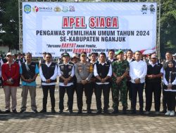 Kapolres Nganjuk Ajak Semua Pihak Jaga Kondusifitas dalam Apel Siaga Pengawasan Pemilu 2024