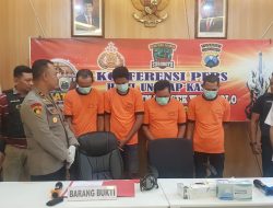 4 Tersangka Pencuri Tiang KAI Berhasil Diamankan Polisi 