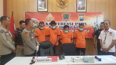 4 Tersangka Pencuri Tiang KAI Berhasil Diamankan Polisi 