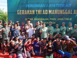 Dukung Upaya Atasi Kekeringan, Kapolres Bangkalan Hadiri Launching Program TNI AD Manunggal Air TA 2024