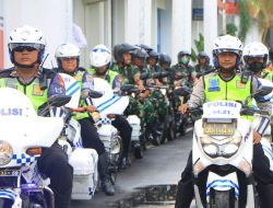 Polres Tuban Gelar Apel Gabungan dan Patroli Skala besar