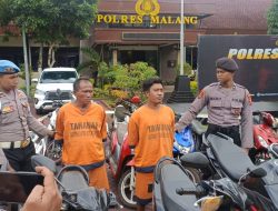 Dua Penadah Curanmor di Kabupaten Malang Dirbekuk Polisi