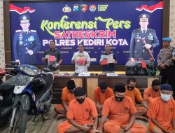 7 Tersangka Berhasil Diamankan Polres Kediri Kota Salah Satunya Penyalahgunaan Pengangkutan BBM Bersubsidi
