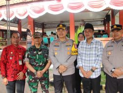Kapolres Sumenep Tinjau Pelaksanaan Rapat Pleno Terbuka di Kecamatan Dungkek