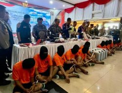 Ditpolairud Polda Kalsel Berhasil Ringkus 13 Perompak Kapal TB Royal 27