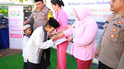 Polres Tanjung Perak Gelar Bansos dan Santuni Anak Yatim di Bulan Ramadhan