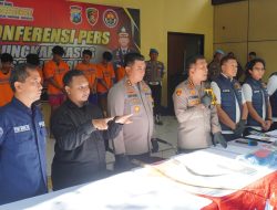 10 Orang Anggota Gangster Konvoi Bersajam Berhasil Diamankan Polisi
