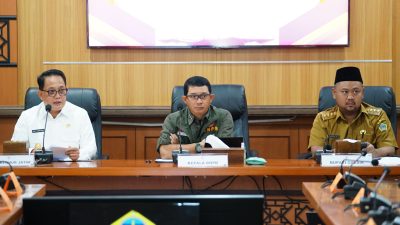 Rakor Tanggap Darurat Pasca Bencana Bersama BNPB, Pj Gubernur Adhy Pastikan Pemprov Jatim Bantu Rekonstruksi Bangunan Terdampak