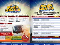Polri Buka Mudik Gratis Mulai Hari Ini
