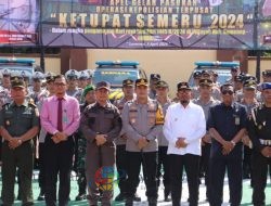 Kapolres Sumenep didampingi Bupati Pimpin Apel Gelar Pasukan Operasi Ketupat Semeru 2024