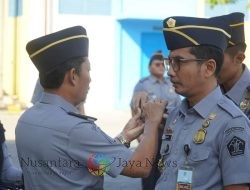 Kadiv Keimigrasian Pimpin Apel Penyematan Kenaikan Pangkat dan Penguatan di Imigrasi Kediri