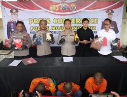 Pelaku Komplotan Curanmor yang Beraksi di 15 TKP Dibekuk Polres Mojokerto Kota