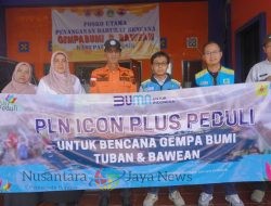 Ringankan Korban Gempa Bawean, PLN Icon Plus Serahkan Bantuan Kepada BPBD dan Diskominfo Gresik
