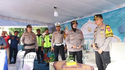Pengecekan Pos Pam dan Pos Yan Operasi Ketupat Semeru 2024, Kapolres Nganjuk Pastikan Semua Siap