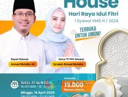 Bupati Sidoarjo Gelar Open House untuk Masyarakat, 15.000 Porsi Makanan Disiapkan