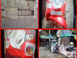 Ditinggal Ketemuan Klien, Sepeda Motor Milik Pimred Media Amblas Digasak Maling