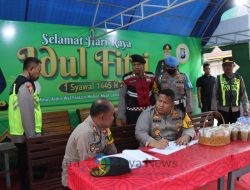 Pastikan Mudik Aman dan Nyaman Kapolres Pamekasan Pantau Jalur Blackspot Jalan Raya Ambat
