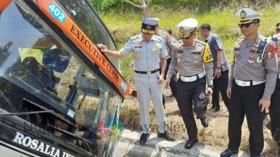 Kakorlantas Turun Langsung ke Lokasi Kecelaakan Bus KM 370 Tol Batang-Semarang, 7 Orang Meninggal Dunia