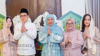 Para Pejabat Forkopimda Jatim dan Politisi Halalbihalal ke Rumah Khofifah