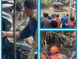 Seorang Ayah dan Anak yang Kecebur Sungai Kalimas Ditemukan Sudah Meninggal Dunia