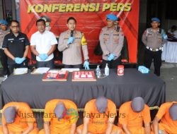 4 Pelaku Beserta Barang Bukti 251,17 gram Narkotika Jenis Sabu Berhasil Diamankan Polisi