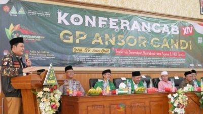 Buka Konfercab GP Ansor Candi, Wabup Subandi Ingatkan Bahwa Pemuda Calon Pemimpin Bangsa