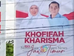 Baliho Duet Khofifah-Kharisma untuk Pilkada Bertebaran di Jawa Timur