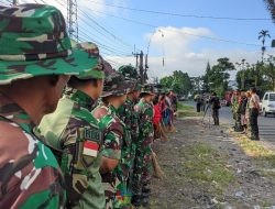 Satgas TMMD Ke-120 Kodim 1626/Bangli Bersihkan Pasar Kayuambua, Bangli