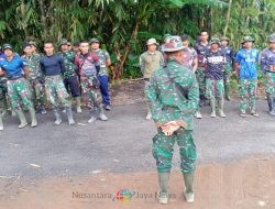 Personil Satgas TMMD ke 120 Kodim 1626/Bangli Apel Pagi Pengecekan Awal Kesiapan