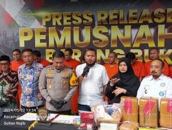 Bersama Forkopimda, Polresta Malang Kota Ungkap Tindak Narkoba dan Pemusnahan Ribuan Pil dan Sabu