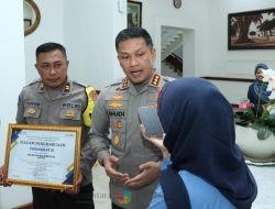 Polresta Malang Kota Raih Penghargaan Satuan Kerja Terbaik Atas Pelaksanaan Anggaran