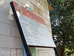 CV Payung Jagad Diduga Sepelekan Plang Papan Nama Pelaksanaan Proyek