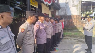 Tekan Kembali Netralitas, Kapolsek Kedundung Ingatkan Kepada Anggota