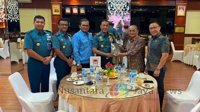 Panglima Koarmada RI Menerima Kunjungan Ketua Umum HNSI Bahas Kolaborasi KBN TNI AL