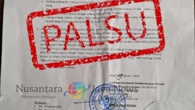 KPK Pastikan Peneyebaran Surat Pemberitahuan Dimulainya Penyelidikan di Boyolali itu Palsu