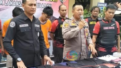 Dua Tersangka Curanmor Diringkus di Lakarsantri, Surabaya