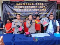 Polsek Karangpilang Berhasil Mengamankan Komplotan Curanmor di Surabaya