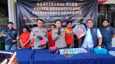 Polsek Karangpilang Berhasil Mengamankan Komplotan Curanmor di Surabaya