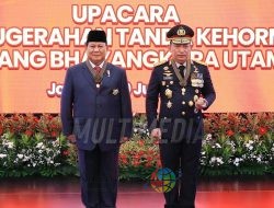 Kerjasama NKRI, Menhan Prabowo Dapat Penghargaan dari Kapolri RI