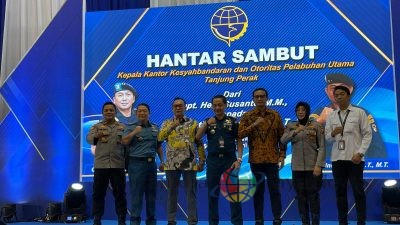 Serah Terima Jabatan Kepala Kantor Kesyahbandaran dan Otoritas Pelabuhan Utama : Polres Tanjuk Perak Hadir
