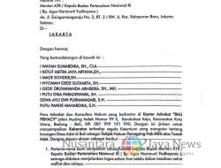 Tim Advokat Bali Privacy Protes Larangan Desa Adat di Bali sebagai Subjek Hukum Pemegang Hak Milik Tanah Adat