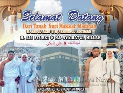 Keluarga H. Achmad Sambut Kepulangan Haji dengan Haru