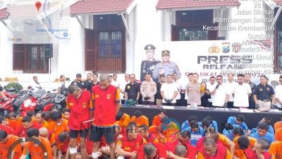Polrestabes Surabaya Sikat Habis Kejahatan dalam Operasi Semeru 2024