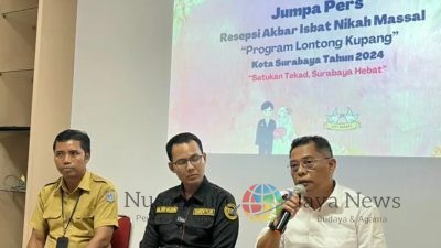 Kirab Isbat Nikah Massal dari Alun-Alun hingga Balai Kota Surabaya Digelar Sore Ini
