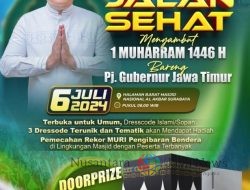 Meriahkan Muharram 1446 H dengan Jalan Sehat Bersama Pj Gubernur Jatim