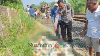Pengendara Motor Tewas Tertabrak Kereta Api Argo Semeru di Krian