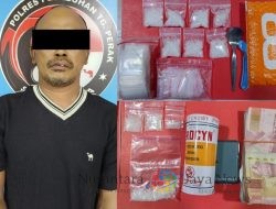 Seorang Cleaning Service Ditangkap di Kos Gadukan dengan Bukti 11 Poket Sabu
